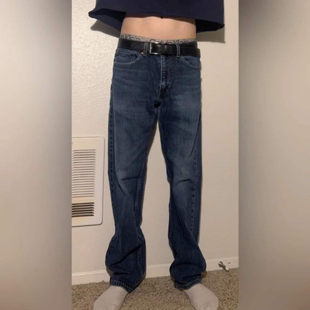 Levi's Men's Blue Relaxed 505 Fit Jeans